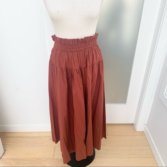 SOLD - Free people rust color crop top and midi skirt set - Picture 5 of 9